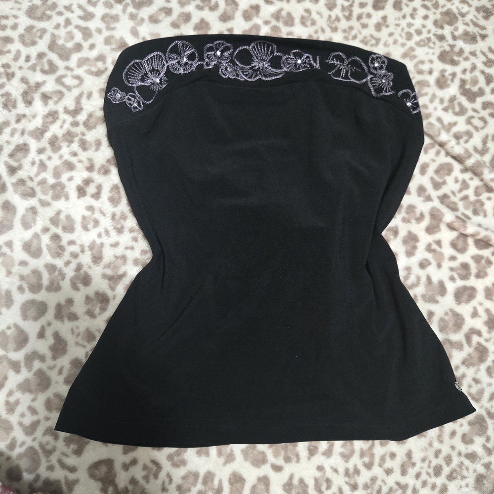Vintage 80s Or 90s Cinched Tube Top